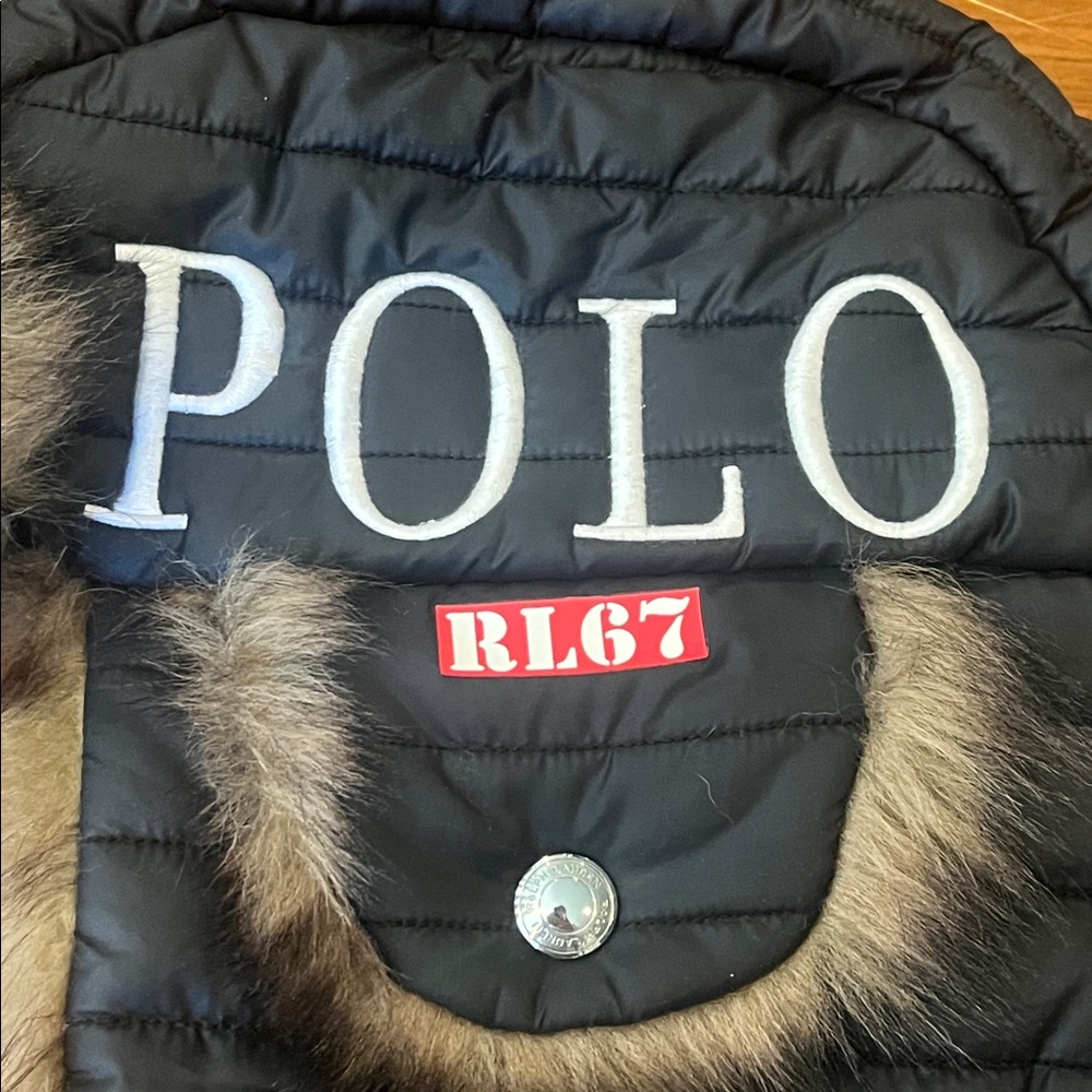 Polo Ralph Lauren Puffer Trapper Hat 1992 P Wing Stadium USA Winter Small / Med - Picture 5 of 16